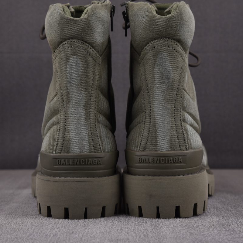 (BEST) Balenciaga Combat Strike Boots in 'Beige Olive'