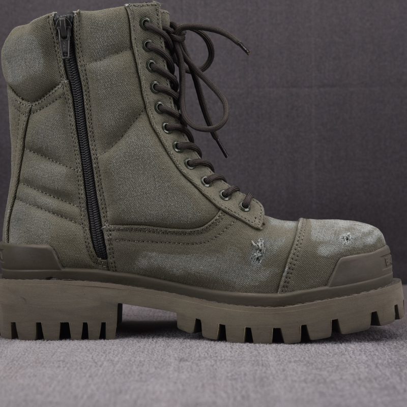 (BEST) Balenciaga Combat Strike Boots in 'Beige Olive'