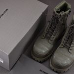 (BEST) Balenciaga Combat Strike Boots in 'Beige Olive'