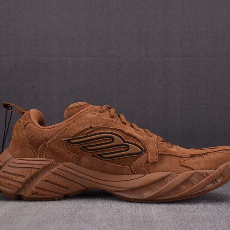 (BEST) Balenciaga Monday Suede Sneakers 'Brown'