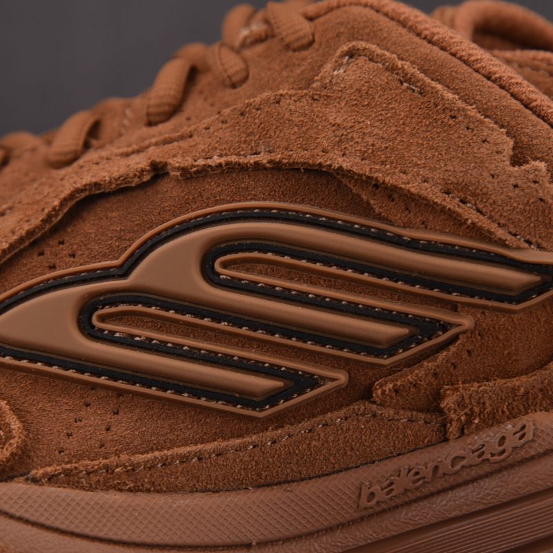 (BEST) Balenciaga Monday Suede Sneakers 'Brown'