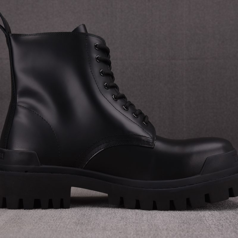 (BEST) Balenciaga Strike 20mm Lace Up Boot 'Black'