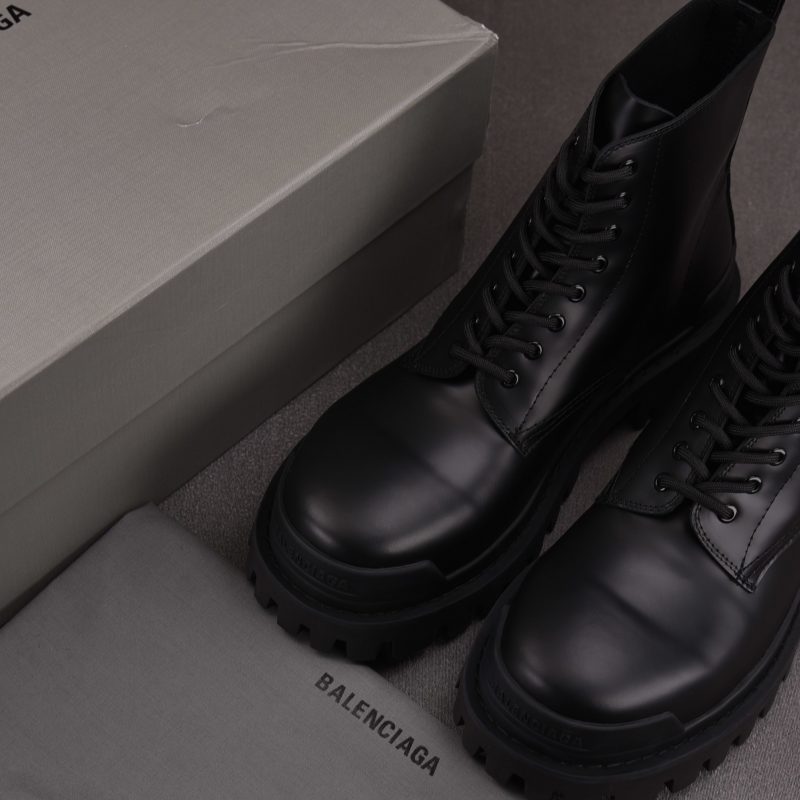 (BEST) Balenciaga Strike 20mm Lace Up Boot 'Black'