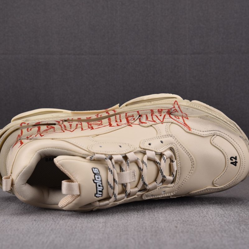 (BEST) Balenciaga Triple S Diy Metal 'Beige'