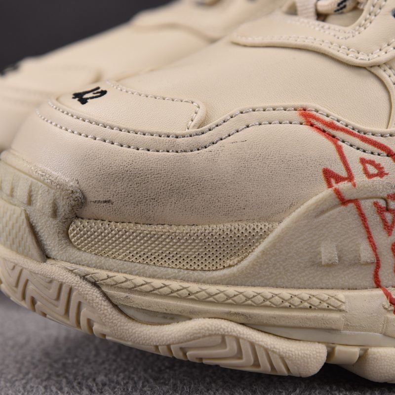 (BEST) Balenciaga Triple S Diy Metal 'Beige'