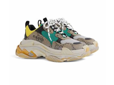 (BEST) Gucci x Balenciaga Triple S 'The Hacker Project - Beige Yellow'