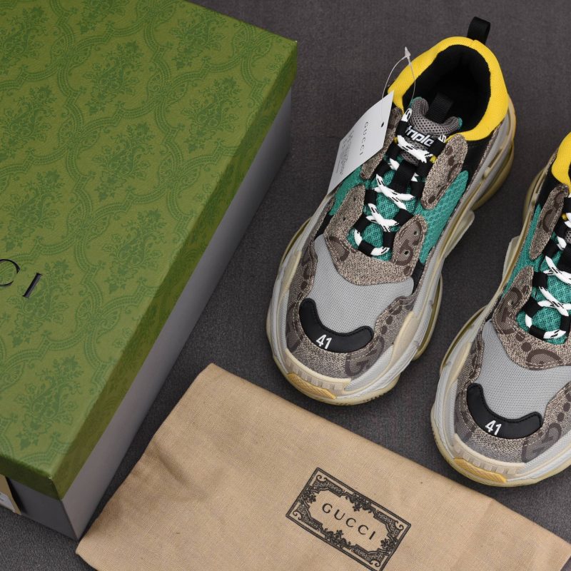 (BEST) Gucci x Balenciaga Triple S 'The Hacker Project - Beige Yellow'