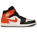 (BEST) Jordan 1 Mid 'Black Toe Starfish'