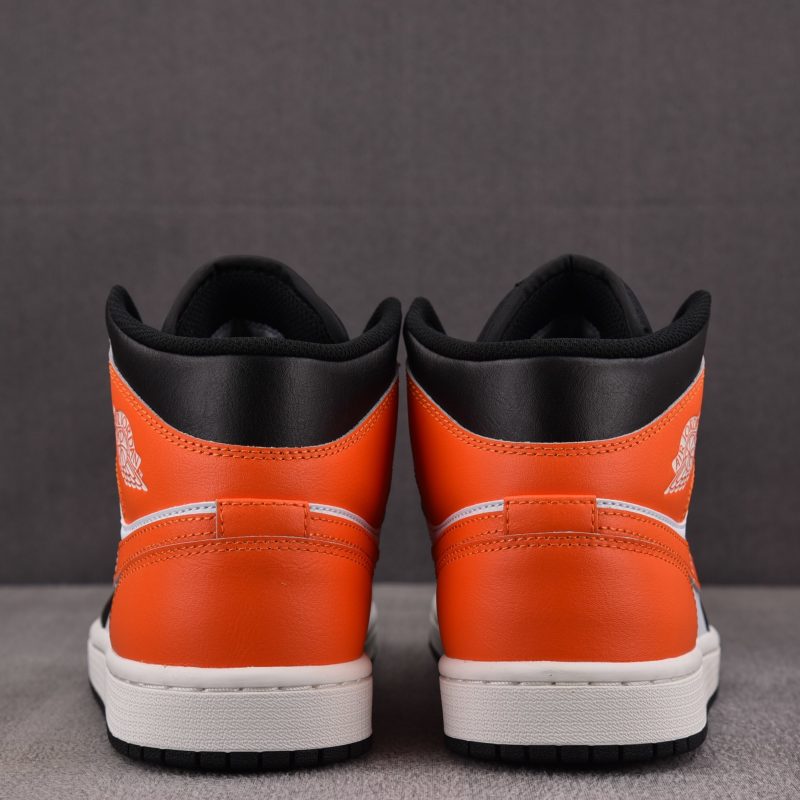 (BEST) Jordan 1 Mid 'Black Toe Starfish'