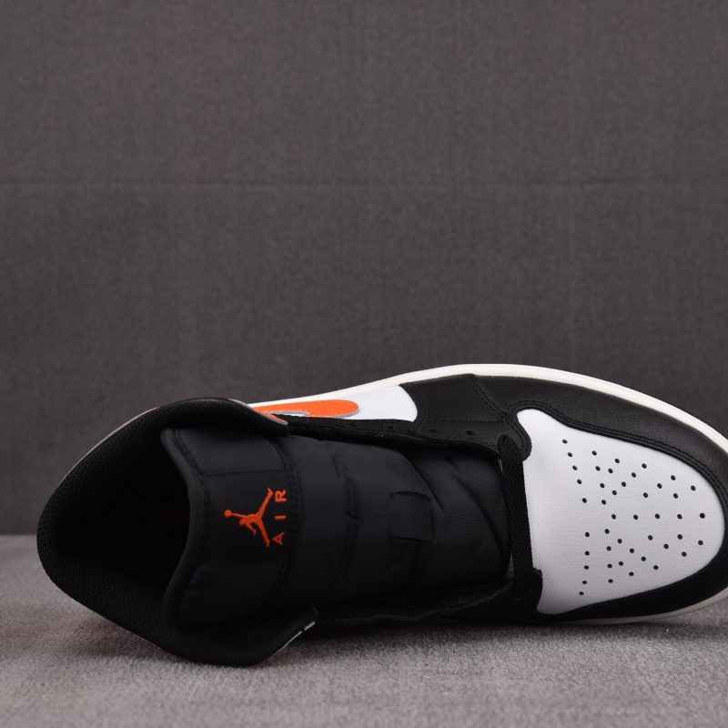 (BEST) Jordan 1 Mid 'Black Toe Starfish'