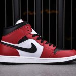 (BEST) Jordan 1 Mid 'Chicago Toe'
