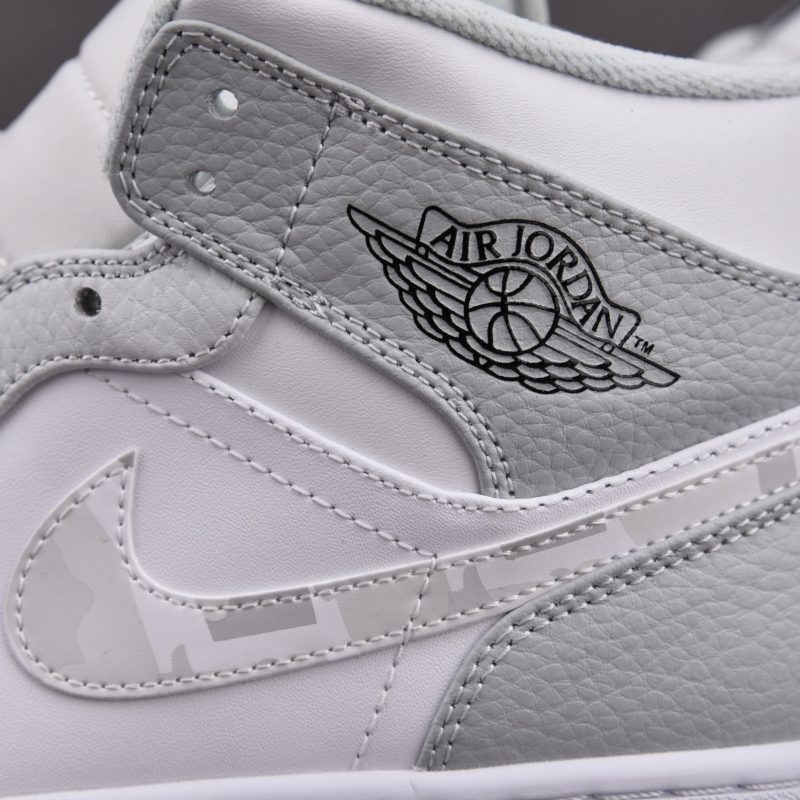 (BEST) Jordan 1 Mid 'Grey Camo'