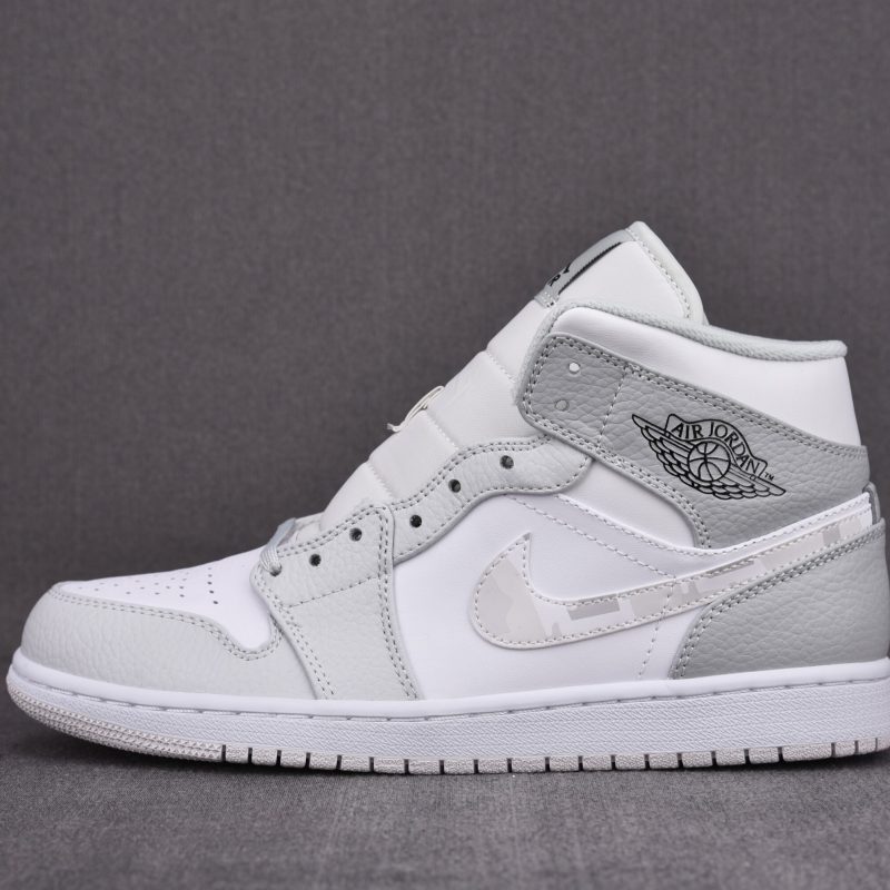 (BEST) Jordan 1 Mid 'Grey Camo'