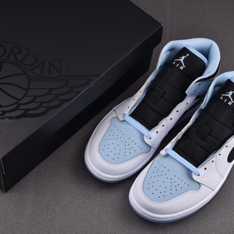 (BEST) Jordan 1 Mid 'Ice Blue'