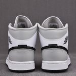 (BEST) Jordan 1 Mid 'Light Smoke Grey' V2
