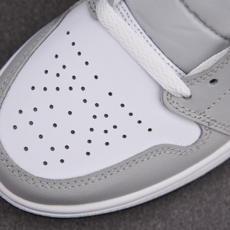 (BEST) Jordan 1 Mid 'Light Smoke Grey' V2