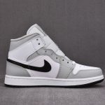 (BEST) Jordan 1 Mid 'Light Smoke Grey' V2