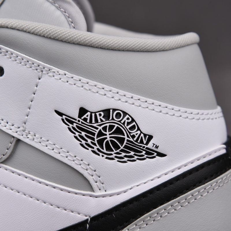 (BEST) Jordan 1 Mid 'Light Smoke Grey' V2