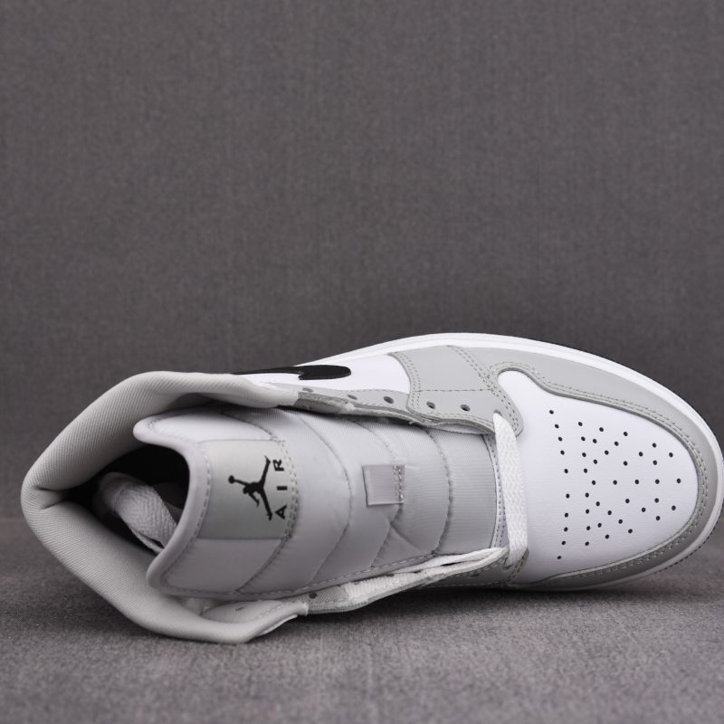 (BEST) Jordan 1 Mid 'Light Smoke Grey' V2