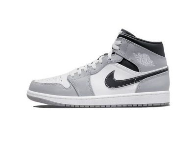 (BEST) Jordan 1 Mid 'Light Smoke Grey' V3