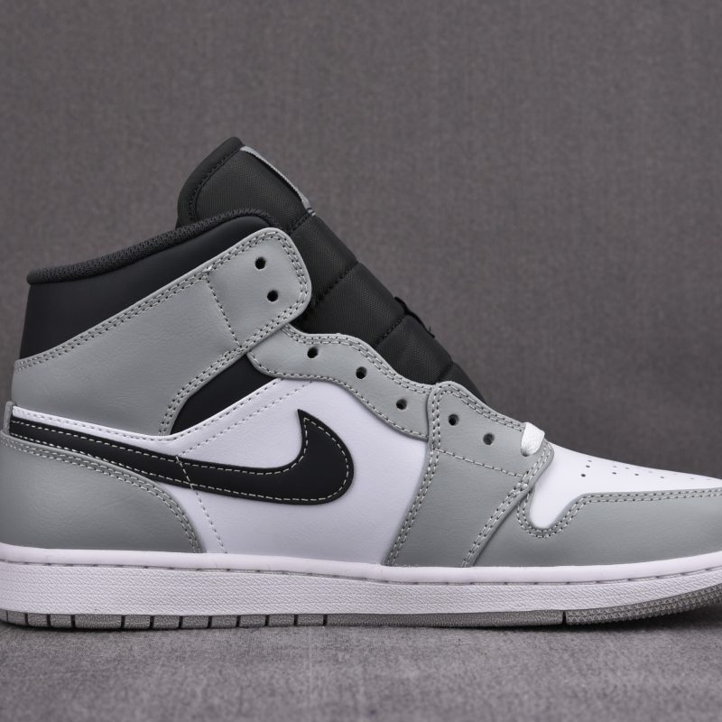 (BEST) Jordan 1 Mid 'Light Smoke Grey' V3