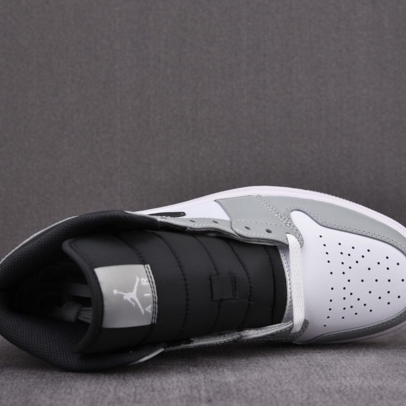 (BEST) Jordan 1 Mid 'Light Smoke Grey' V3