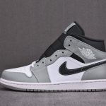 (BEST) Jordan 1 Mid 'Light Smoke Grey' V3