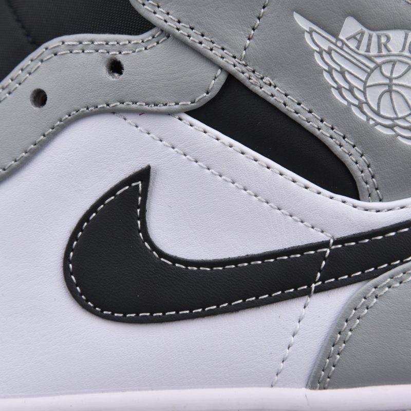 (BEST) Jordan 1 Mid 'Light Smoke Grey' V3