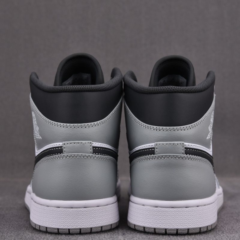 (BEST) Jordan 1 Mid 'Light Smoke Grey' V3