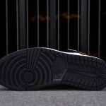 (BEST) Jordan 1 Mid Patent 'Black Gold'