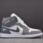 (BEST) Jordan 1 Mid SE 'White Medium Grey Cool Grey'