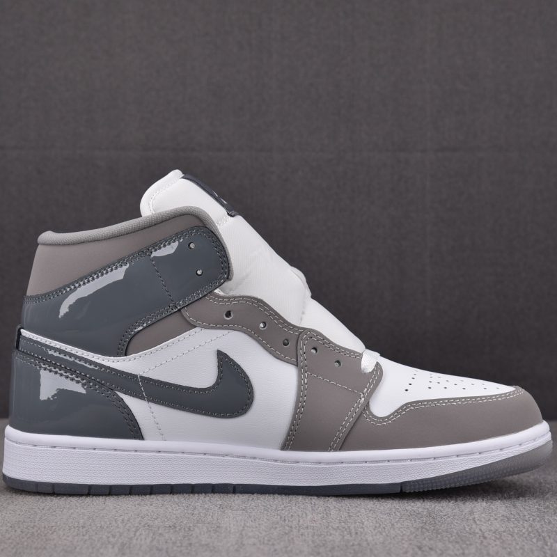 (BEST) Jordan 1 Mid SE 'White Medium Grey Cool Grey'