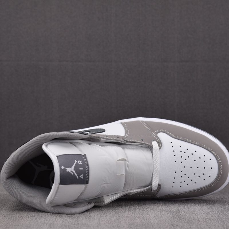 (BEST) Jordan 1 Mid SE 'White Medium Grey Cool Grey'