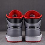 (BEST) Jordan 1 Mid 'Shadow Fire Red'
