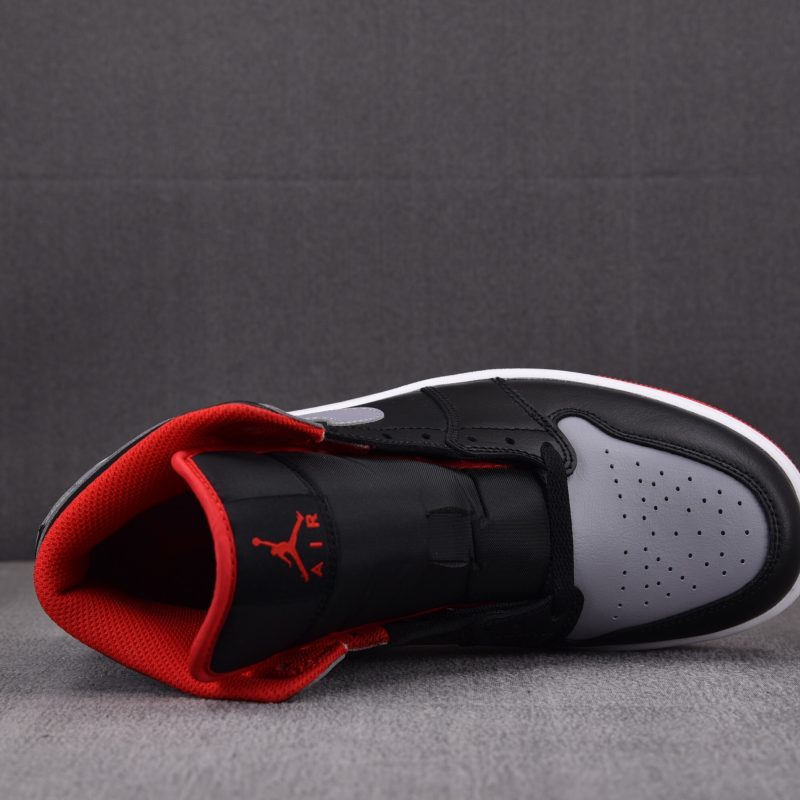 (BEST) Jordan 1 Mid 'Shadow Fire Red'