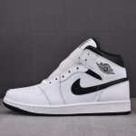 (BEST) Jordan 1 Mid 'White Black'