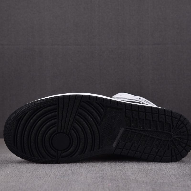 (BEST) Jordan 1 Mid 'White Black'