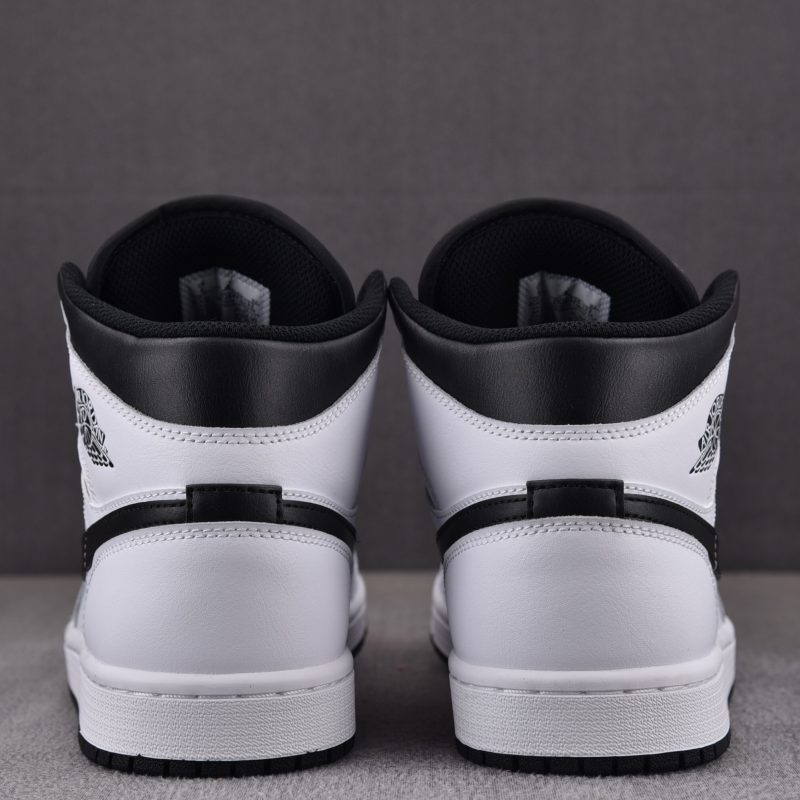 (BEST) Jordan 1 Mid 'White Black'
