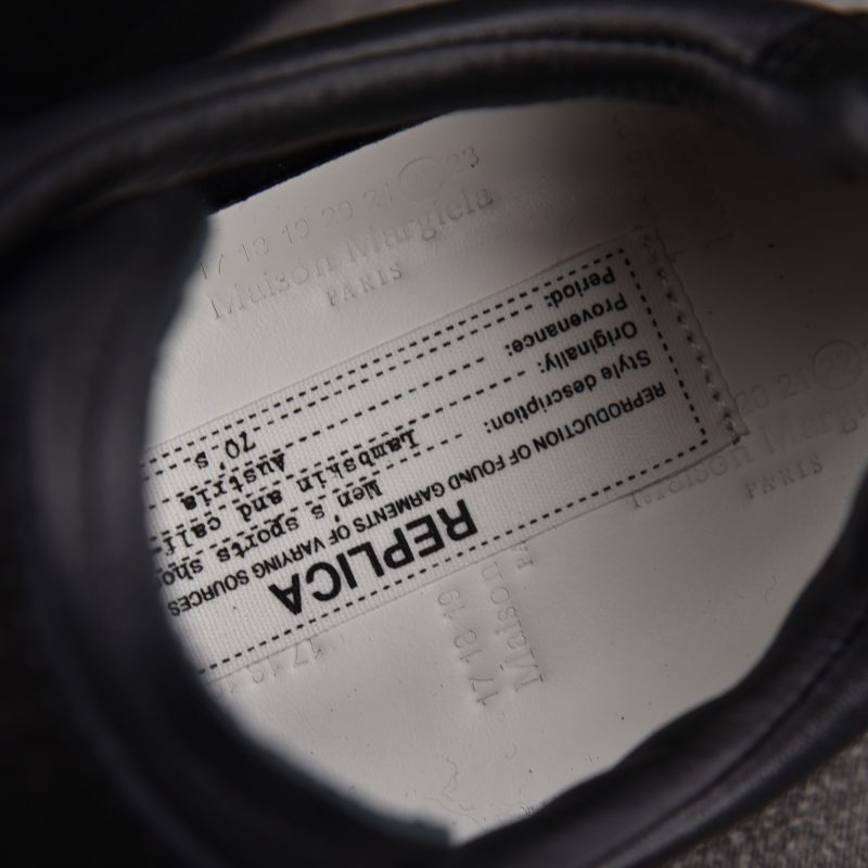 (BEST) Maison Margiela Replica Low-Top Leather 'Black' Sneakers