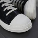 (BEST) Rick Owens Leather High In Black Sneakers