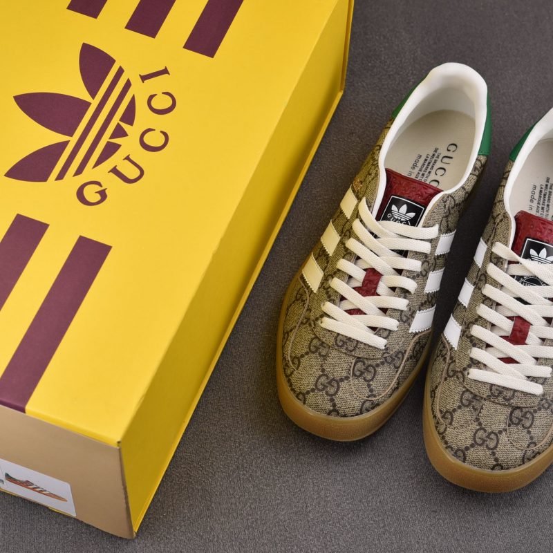 adidas x Gucci Gazelle Beige GG Monogram