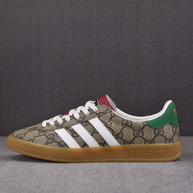 adidas x Gucci Gazelle Beige GG Monogram
