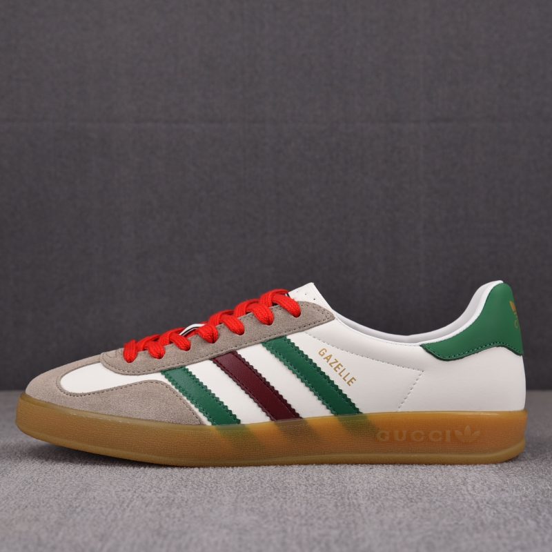 adidas x Gucci Gazelle White Green Red
