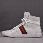 Gucci Stretch High-Top Sneaker White Leather