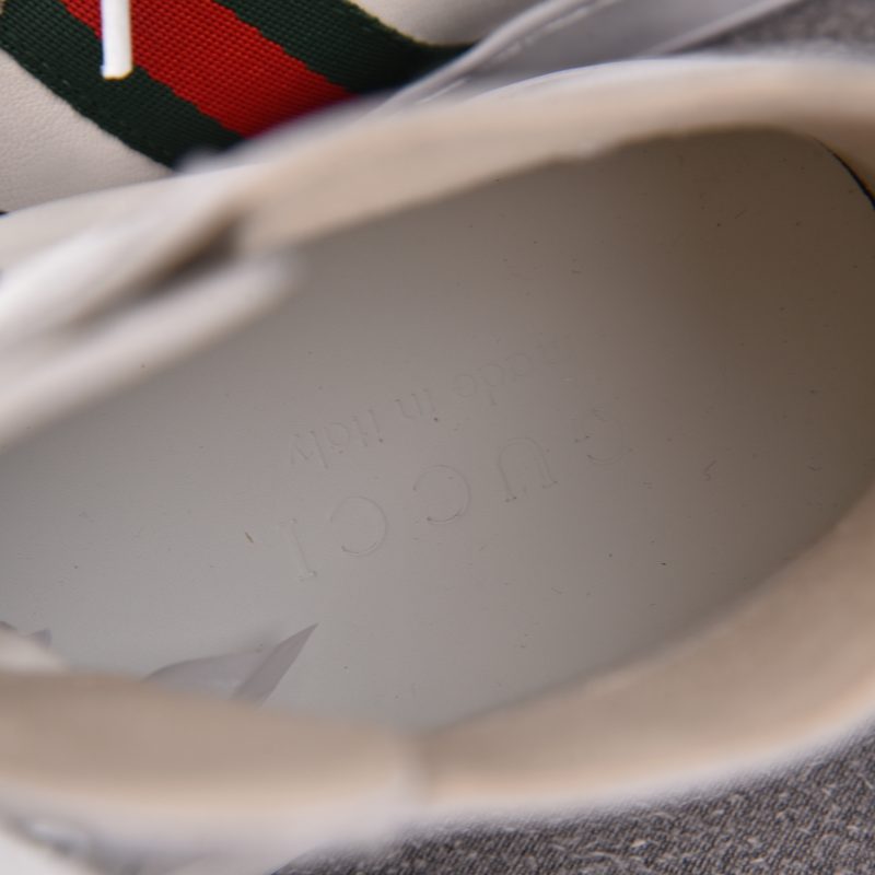 Gucci Stretch High-Top Sneaker White Leather
