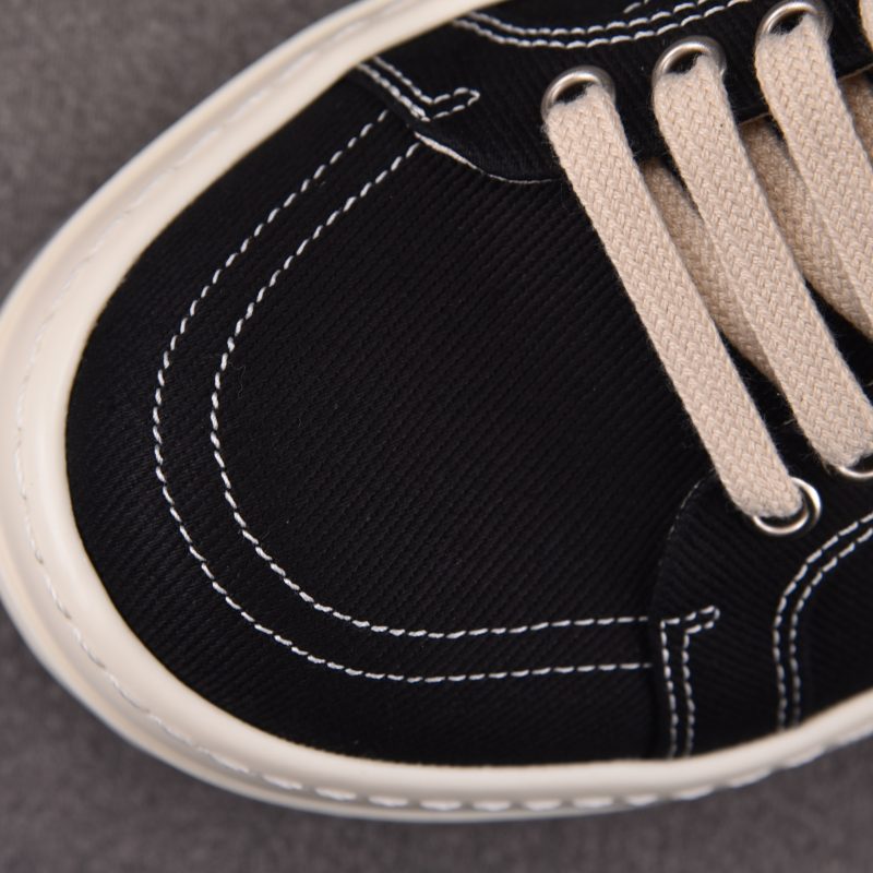 Rick Owens DRKSHDW SS26 Vintage Sneaks 'Temple Penta Black Milk'