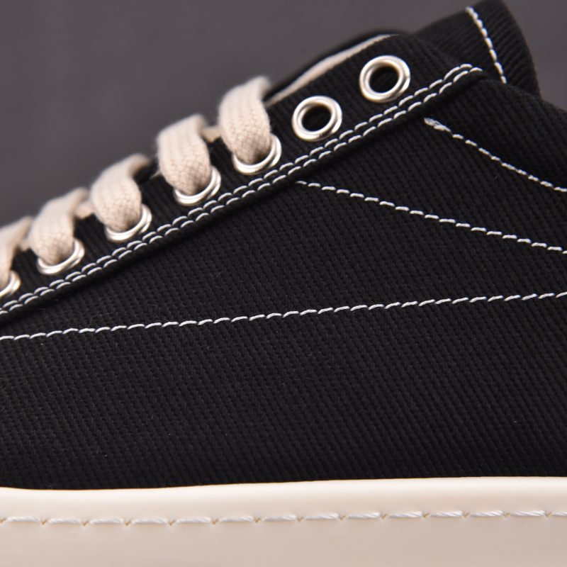 Rick Owens DRKSHDW SS26 Vintage Sneaks 'Temple Penta Black Milk'