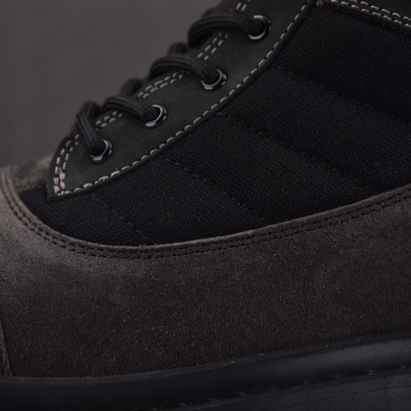 Balenciaga Combat Strike Boot Suede 'Brown Black'