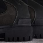 Balenciaga Combat Strike Boot Suede 'Brown Black'