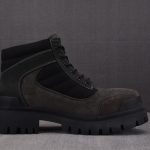Balenciaga Combat Strike Boot Suede 'Brown Black'